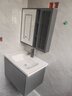 艺昕浴室柜陶瓷一体盆卫生间洗手盆洗脸盆柜组合智能镜套装洗漱洗手台 70CM轻奢灰智能款+全套配件 实拍图