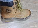 骆驼（CAMEL）王俊凯同款马丁靴高帮秋户外工装大黄靴男 G15W136025 沙漠黄 38 实拍图
