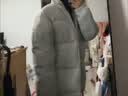 京东京造羽绒服男女情侣款鸭绒冬季保暖外套面包服加厚短款纯净灰 S 实拍图