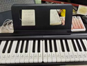 特伦斯电子琴88键折叠琴成人儿童初学电钢键盘教学乐器V10便携钢琴 典雅黑 实拍图