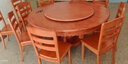 歆菲逸 实木餐桌家用圆形转盘餐桌椅组合吃饭桌中式圆桌餐厅家具桌子 1.5米餐桌+10椅带转盘 实拍图