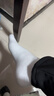 棉十三袜子男中筒秋冬季男袜新疆棉10A抗菌防臭纯色白色潮长袜运动风7双 实拍图