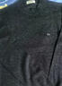 恒源祥100%羊毛衫男士针织衫纯色半高领毛衣15001006 黑色 175/92A  实拍图