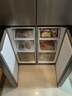 华凌美的出品406L十字双开门冰箱超薄风冷无霜一级能效双变频对开多门四门京东自营HR-426WSP国家补贴 实拍图