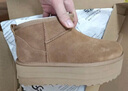 UGG冬季女士经典迷你纯色厚底纯色保暖休闲短筒雪地靴1135092 CHE | 栗色 39 39码及以下建议拍大一码 实拍图