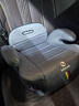 bebelock儿童安全座椅增高垫3-12岁便携式简易车载宝宝坐垫isofix硬接口 太空灰-isofix接口+靠背款 实拍图
