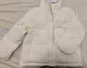 森马（Semir）羽绒服女肌理条纹学院风2025冬立领宽松插肩袖面包服109725113020 实拍图