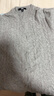优衣库女装纽花圆领针织开衫/毛衣外套空调衫通勤秋冬新款481477 03 灰色 XL 实拍图