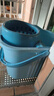 加厚宽家用拖把桶脱水桶懒人免水洗拖地神器长方形手提塑料挤水桶 【全新升级熟胶】天蓝色拖地桶 实拍图