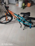 凤凰山地自行车男女变速山地车碟刹青少年儿童自行车学生单车 星际 橙蓝【变速+三刀轮】 22寸【适合130-170cm】 实拍图