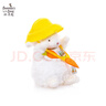 海湾兔Bunnies 小羊玩偶公仔安抚抱睡布娃娃动物毛绒玩具送生日新年礼物 824158黄色系胡萝卜围兜 含羊 17cm 实拍图