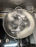 菲仕乐哥本系列30厘米（玻璃盖）单柄炒锅无涂层不锈钢炒菜锅 实拍图