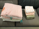 全棉时代婴儿浴巾儿童6层水洗纱布绗缝大毛巾小兔星星95*95cm1件装 实拍图