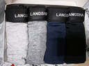 浪莎男士内裤男纯棉10A抗菌平角裤透气中腰男式四角裤男生裤头4条装 实拍图
