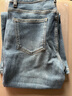UR2025秋季新款女装复古丹宁水洗猫须喇叭牛仔长裤UYB850006 雾霾蓝 28 实拍图