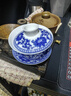 恒铭昌景德镇青花瓷盖碗茶杯陶瓷泡茶杯茶具敬茶碗单个三才杯手抓壶 小号富贵连年盖碗180ml 实拍图