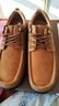 骆驼（CAMEL）磨砂牛皮男士工装大头休闲皮鞋 G13A307163 驼色 40  实拍图