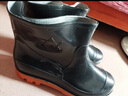 百舸 雨鞋男 低筒防滑耐磨雨靴 劳保工地雨靴 低筒牛筋底黑色 43码 实拍图