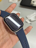 Apple/苹果 Watch Series 10 智能手表GPS款46毫米银色铝金属表壳丹宁色运动型表带S/M MX203CH/B 实拍图