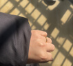 中国黄金（CHINA GOLD）足金碎冰冰戒指男女款黄金固口素圈指环七夕情人节礼物送女友老婆 碎碎冰戒指 圈号12 约1g 实拍图