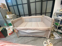 优乐博（ULOP）婴儿床可折叠可移动0-3岁宝宝床多功能婴儿床可升降婴儿拼接床 [蚊帐+置物袋+万向轮]一键折叠床标准款 婴儿用品实用新生儿见面礼物便携折叠婴儿床 实拍图