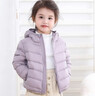 鸭鸭（YAYA）儿童轻薄羽绒服短款小童中大童连帽男女童2023秋冬洋气童装外套 雾霾蓝 120 实拍图