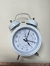 得力（deli）儿童节迷你复古机械闹钟低噪夜光卧室床头闹钟儿童 学生启蒙闹钟 白色9024开学开学季新年礼物 实拍图