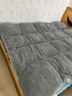南极人冬季羊羔绒床垫褥子0.9x1.9米学生宿舍单人冬天加厚保暖软被铺底 灰色【加厚羊羔绒床垫】 90x200cm 实拍图