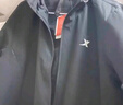 特步防泼水外套秋冬新款男夹克上衣跑步服户外骑行服双层风衣运动服 0109加绒-熔岩灰-经典简约 XL 实拍图