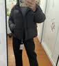 坦博尔羽绒服男童女童短款可脱卸帽秋冬保暖厚外套TC5530313D浓咖色 160 实拍图