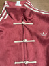 adidas明星同款新年款新中式休闲宽松外套男女秋冬阿迪达斯三叶草 红色   M 实拍图
