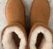 意尔康女靴雪地靴女士棉鞋厚底冬季加绒保暖东北抗寒短靴妈妈靴子 棕色 加绒 39 实拍图