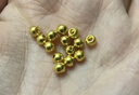 喜上眉梢喜饰黄金古法金珠999足金散珠硬金光面磨砂转运珠路路通圣诞礼物 4mm 重版光珠四颗 0.8g 实拍图
