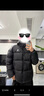 骆驼火山羽绒服男女冬季连帽抗静电鸭绒保暖情侣面包服 M34CR07674B 实拍图