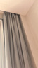 金蝉窗帘家用遮光客厅卧室双面雪尼尔高遮光窗帘挂钩式 冰河灰300*250 实拍图