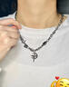 戚小米项链男潮小众高级感男生锁骨链嘻哈ins百搭钛钢链子衣服挂饰吊坠 实拍图