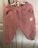嘟嘟家儿童裤子加厚加绒冬款男童女童长裤百搭保暖秋冬宝宝休闲裤宽松潮 深麻灰 90 实拍图