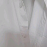 罗蒙（ROMON）纯色商务职业正装男士白衬衫工装外套长袖衬衣男CS108白色XL 实拍图