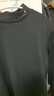 真维斯（Jeanswest）半高领打底衫女2026新款加绒春季百搭带绒黑色内搭长袖保暖秋衣 实拍图