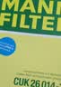 曼牌滤清器（MANNFILTER）活性炭空调滤清器空调滤芯CUK26014-2标致3084084008/508L/C5/DS9 实拍图
