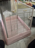 达洋直营 新款全景玻璃高透明鸟笼子别墅家用大号豪华鹦鹉笼B6047 新品氧生代3.0—B6047SS粉白【304不锈钢款】 玻璃鸟笼 实拍图
