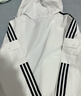 adidas经典三条纹运动连帽夹克外套男女春季阿迪达斯三叶草 亮白   M 实拍图