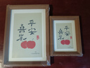 爱墨绘相框摆台北欧风挂画墙面照片墙结婚照宝宝照片相框A4至简胡桃色 实拍图