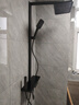 JVTO淋浴花洒套装家用大置物全铜钢琴数显沐浴淋浴增压自洁枪灰奶白色 K8【智控数显】枪灰色 实拍图