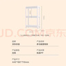京东京造厨房置物架 落地收纳柜调料餐边碗橱柜储物蔬菜小推车 白色 3层 实拍图