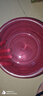 透明加厚洗脸盆学生宿舍加大号泡脚盆家用洗衣盆洗碗盆厨房洗菜盆 透明盆-紫红 小号23*9-加厚耐用抗摔 实拍图