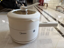 美的（Midea）电煮锅 小电锅 电蒸锅 长柄 宿舍小锅 多功能辅食锅 1.6L学生寝室一体泡面小火锅 XZE2017 配蒸笼 实拍图
