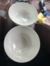 斯凯绨（Sky Top）陶瓷汤碗泡面碗纯白沙拉碗骨瓷家用酒店餐具套装7英寸奥碗2件 实拍图