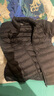 网易严选新品90鸭绒轻薄羽绒服保暖0压感防泼水蓄热抗菌外套男羽绒内胆 25升级A款-水墨黑（立领） M 实拍图