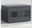得力保险柜 家用电子密码保险箱办公财务专用小型文件柜入墙入柜保密柜可固定安装 20cm曜黑 实拍图
